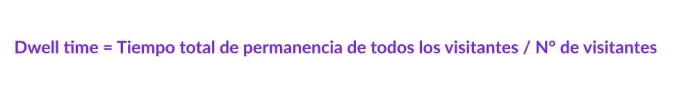 Tiempo de permanencia promedio (dwell time)